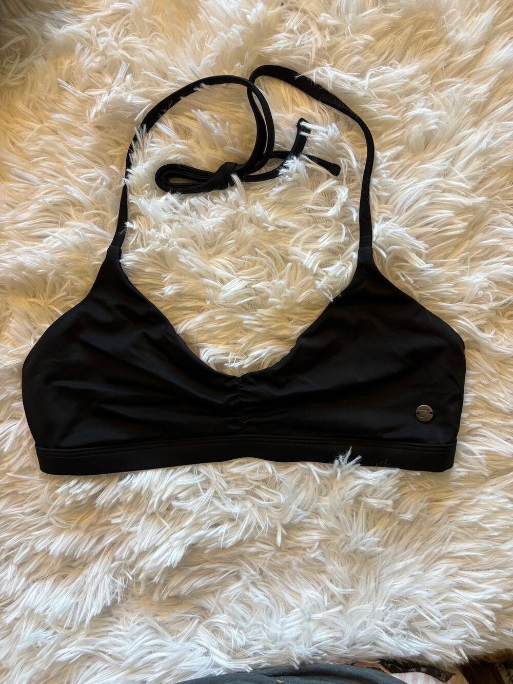 Gymshark Minimal Bikini Top Black – Size S